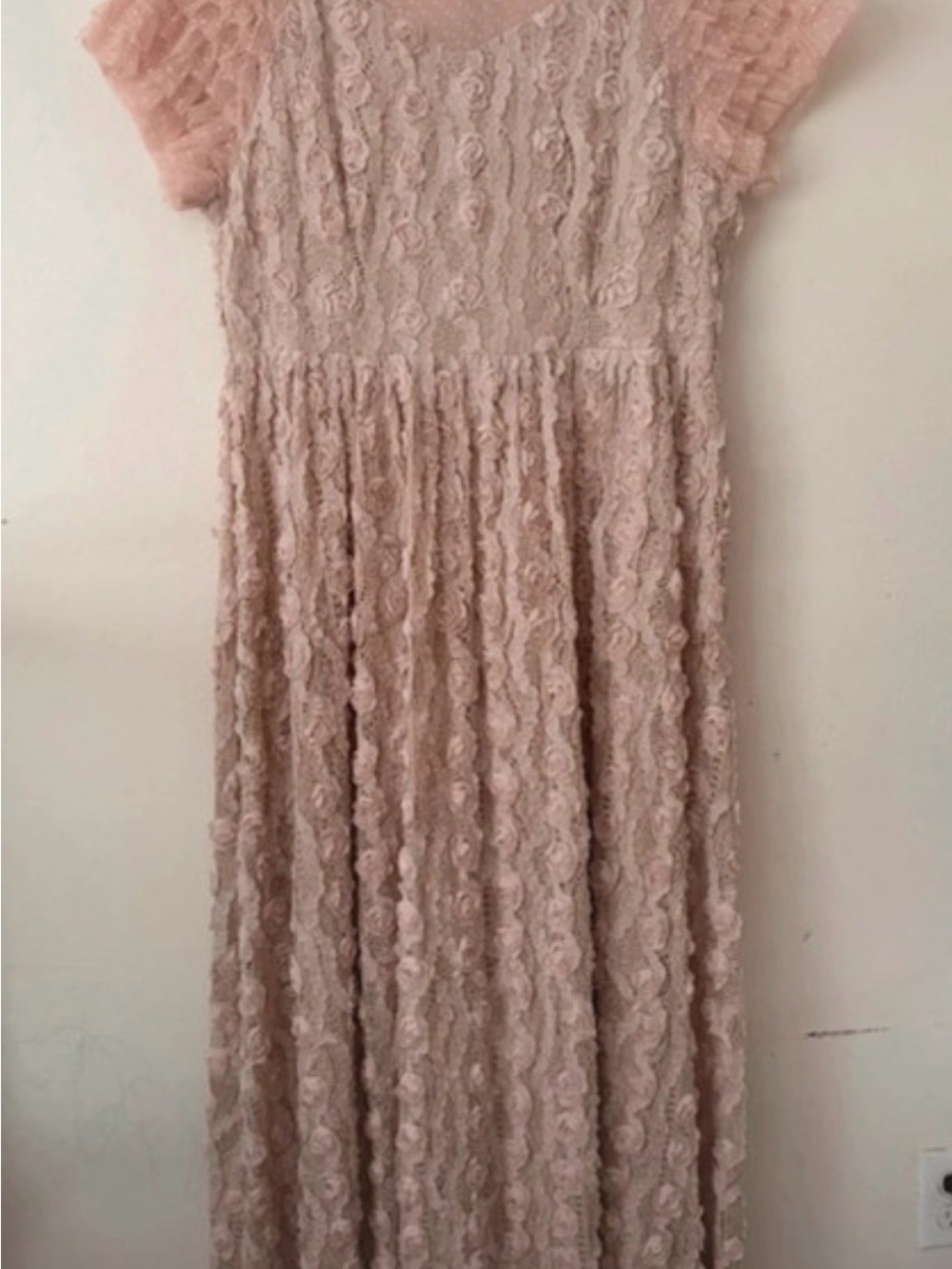 JessaKae Dusty Blush Lace Formal Dress